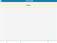 Tablet Screenshot of m.thetruecitizen.com